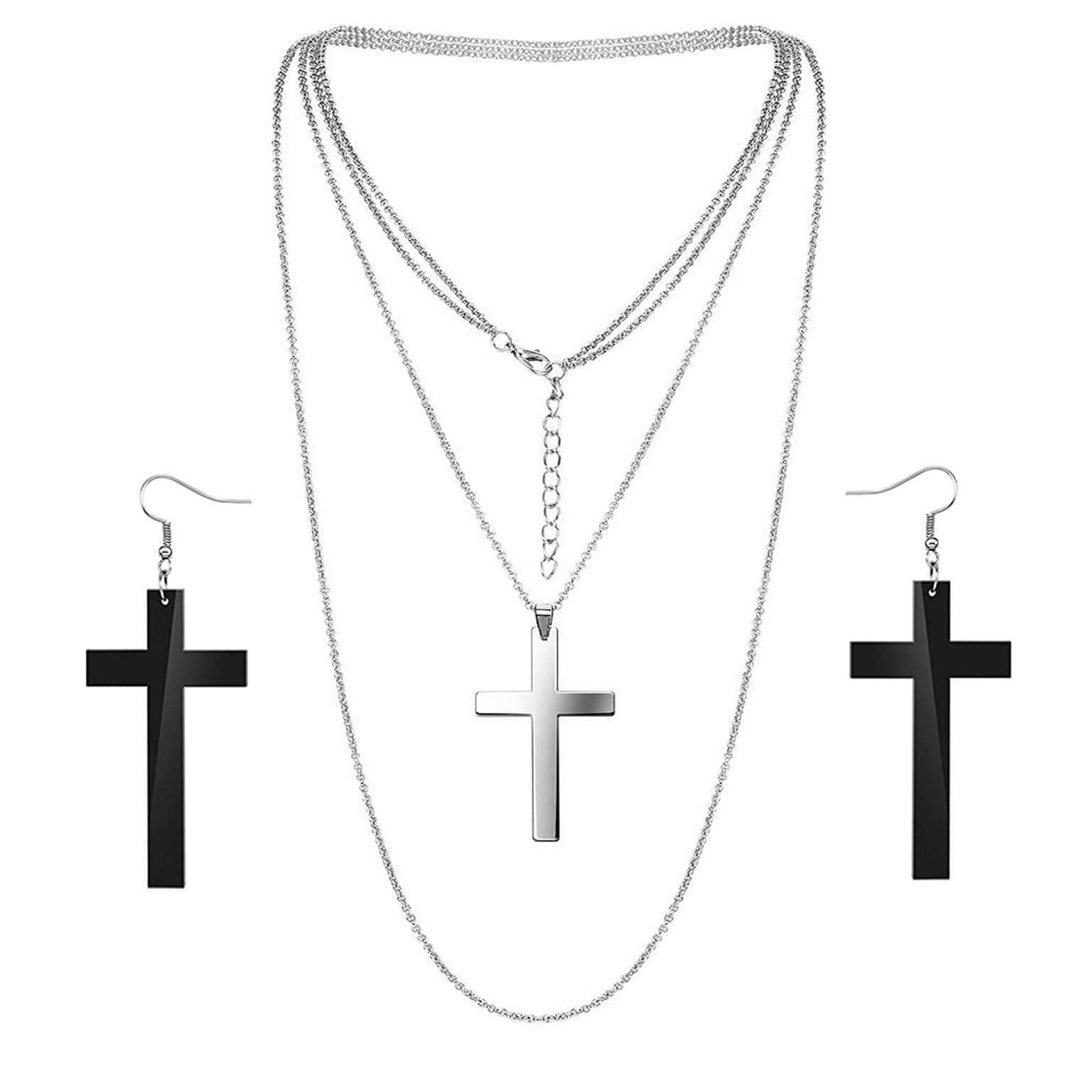 howaf-80er-jahre-kost-m-set-damen-schwarz-accessoires-spitzen image 3