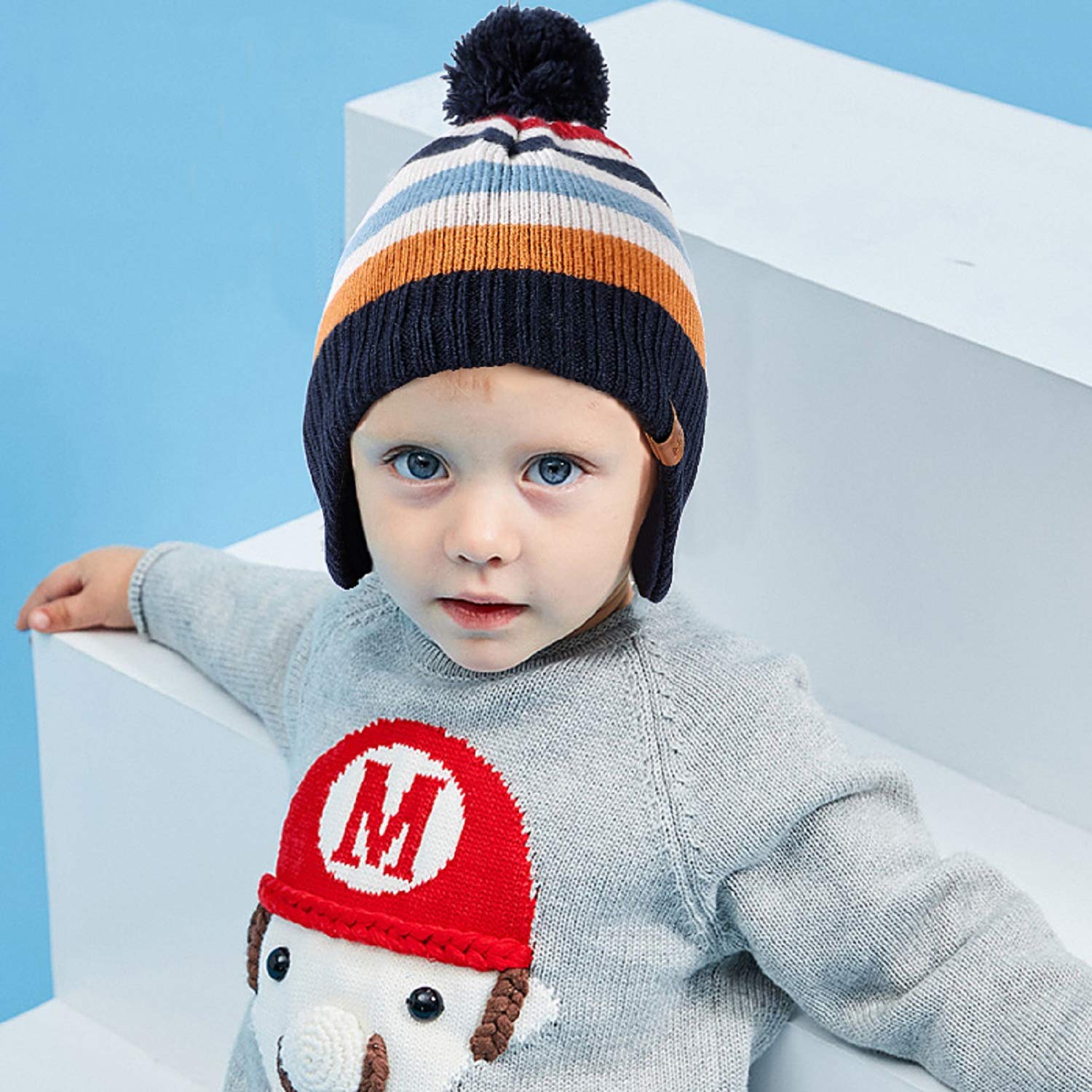 tacobear-kinder-winterm-tze-beanie-streifen-2-4-jahre image 5