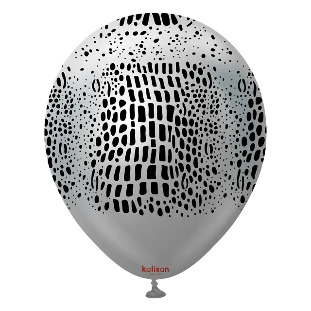 kalisan-safari-crocodile-mirror-silver-ballons-25-st-ck-12-zoll image 1