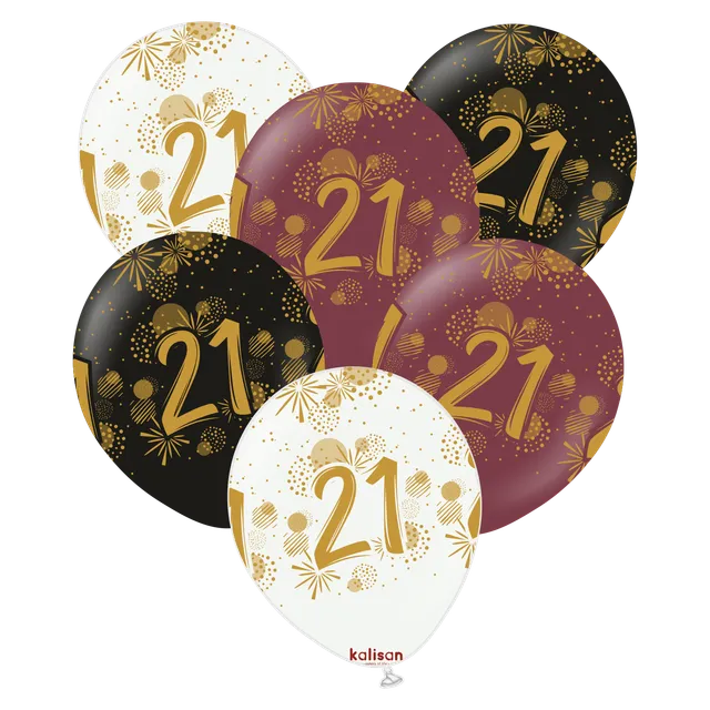 kalisan-birthday-theme-happy-birthday-firework-21-luftballon-25-st image 1