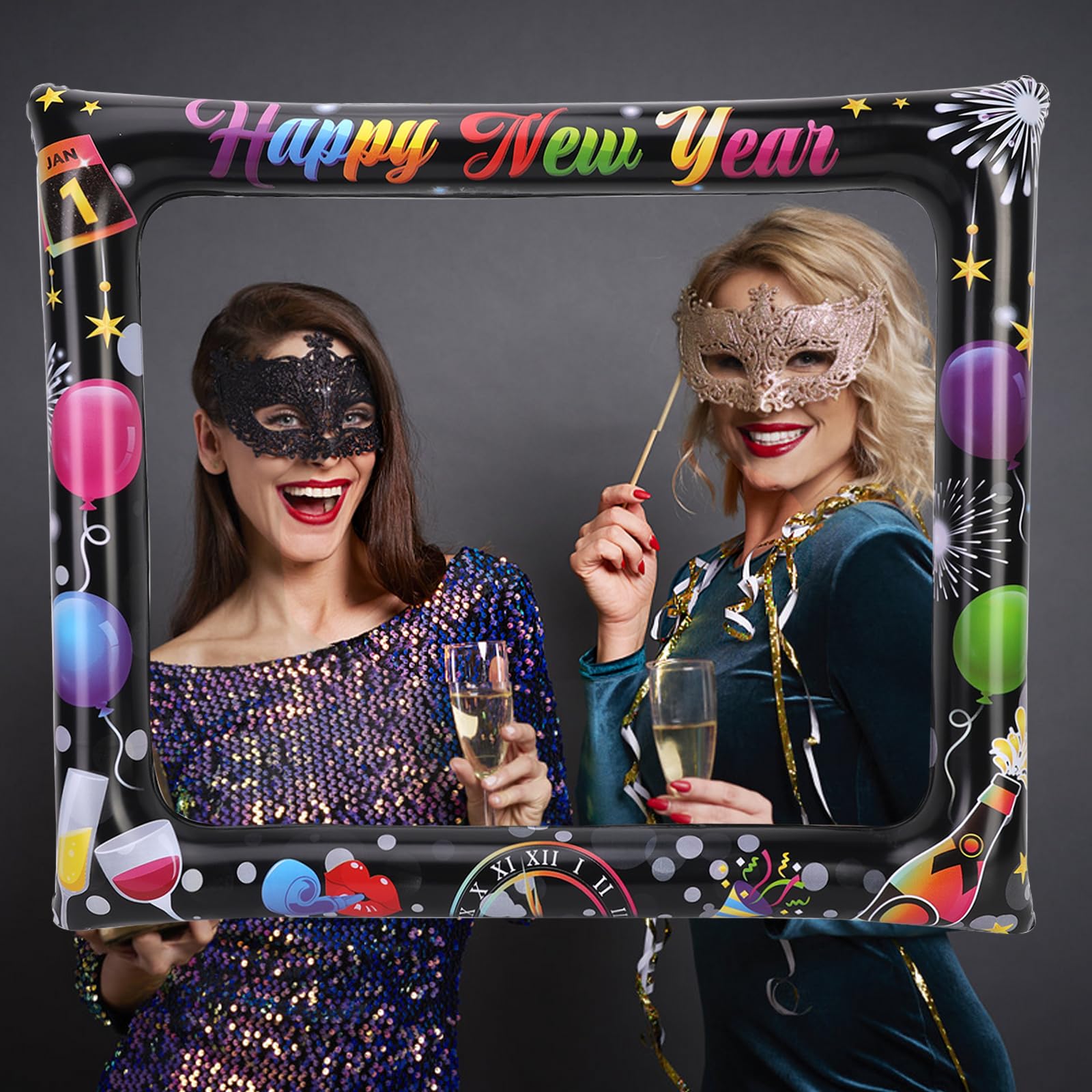 howaf-silvester-fotorahmen-aufblasbar-happy-new-year-75cm image 5