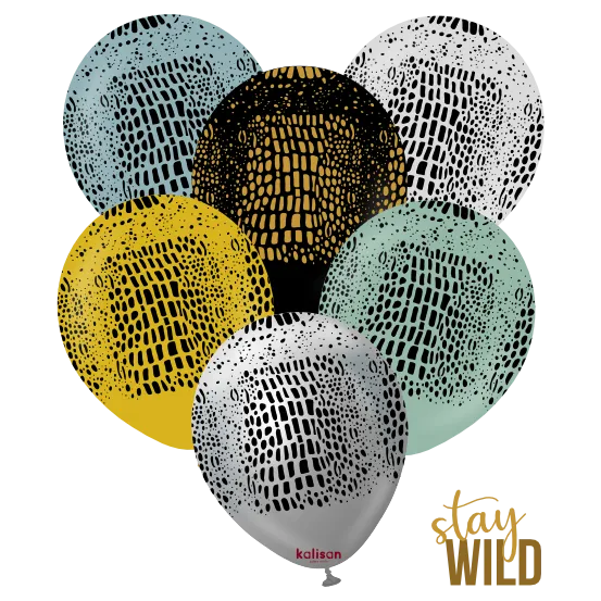 kalisan-safari-theme-safari-crocodile-luftballons-12-zoll-25-st-ck image 1