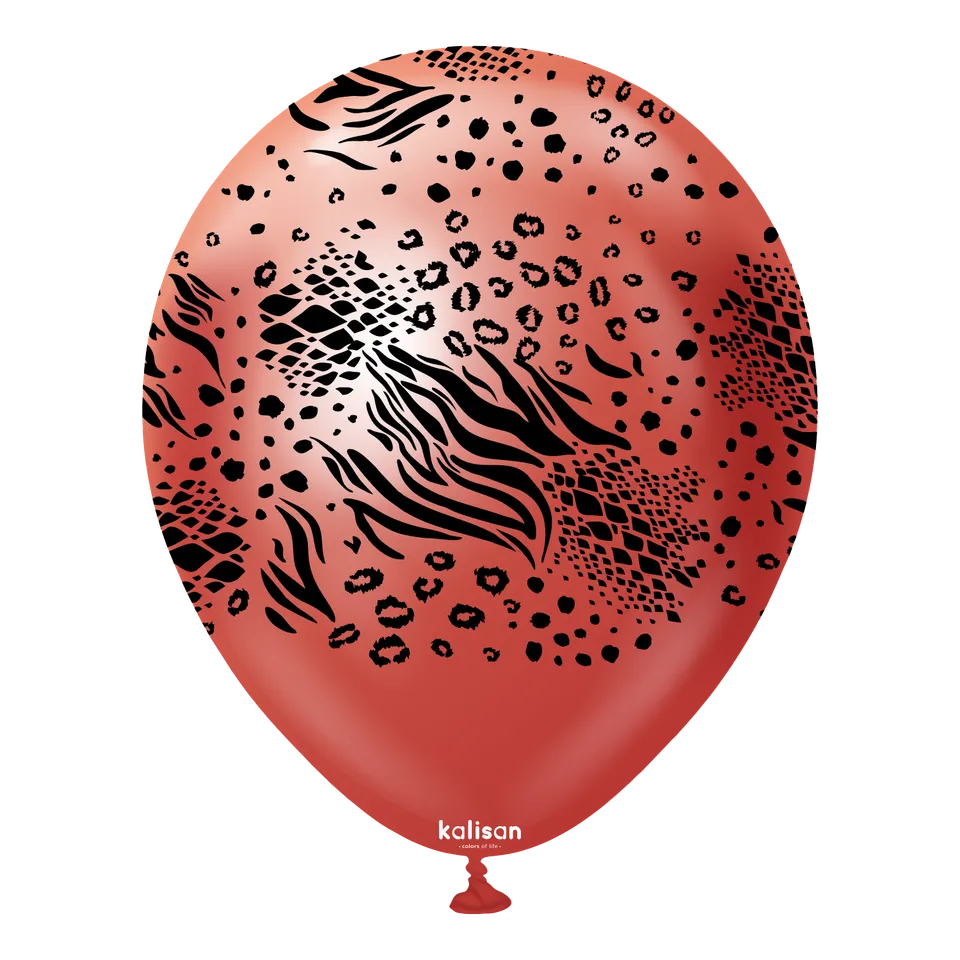 kalisan-safari-theme-mutant-mirror-red-luftballons-25-st-ck image 1