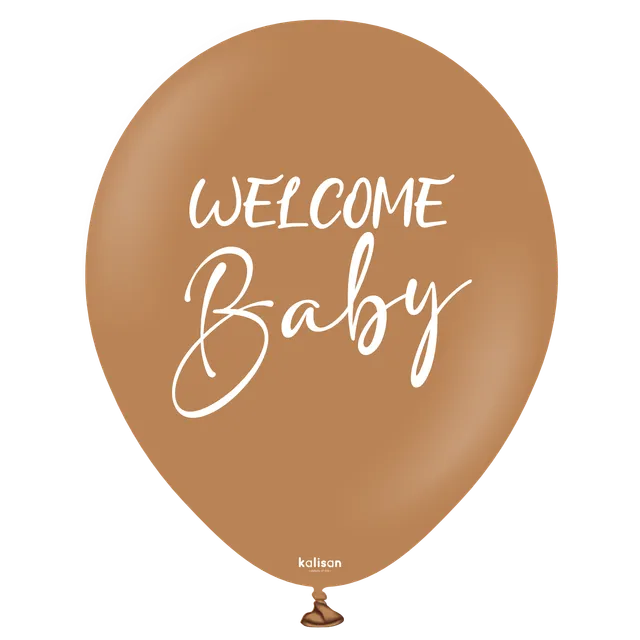 kalisan-gender-reveal-welcome-baby-ballons-caramel-18-2-st-ck image 1