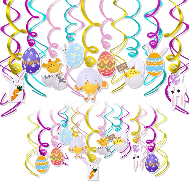 howaf-ostern-h-ngedeko-spiral-girlande-30er-set-bunt image 1