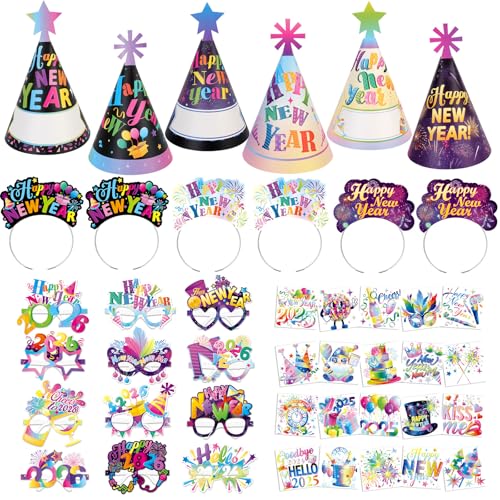 howaf-silvester-deko-2025-partyh-te-brille-haarreif-feuerwerk image 8