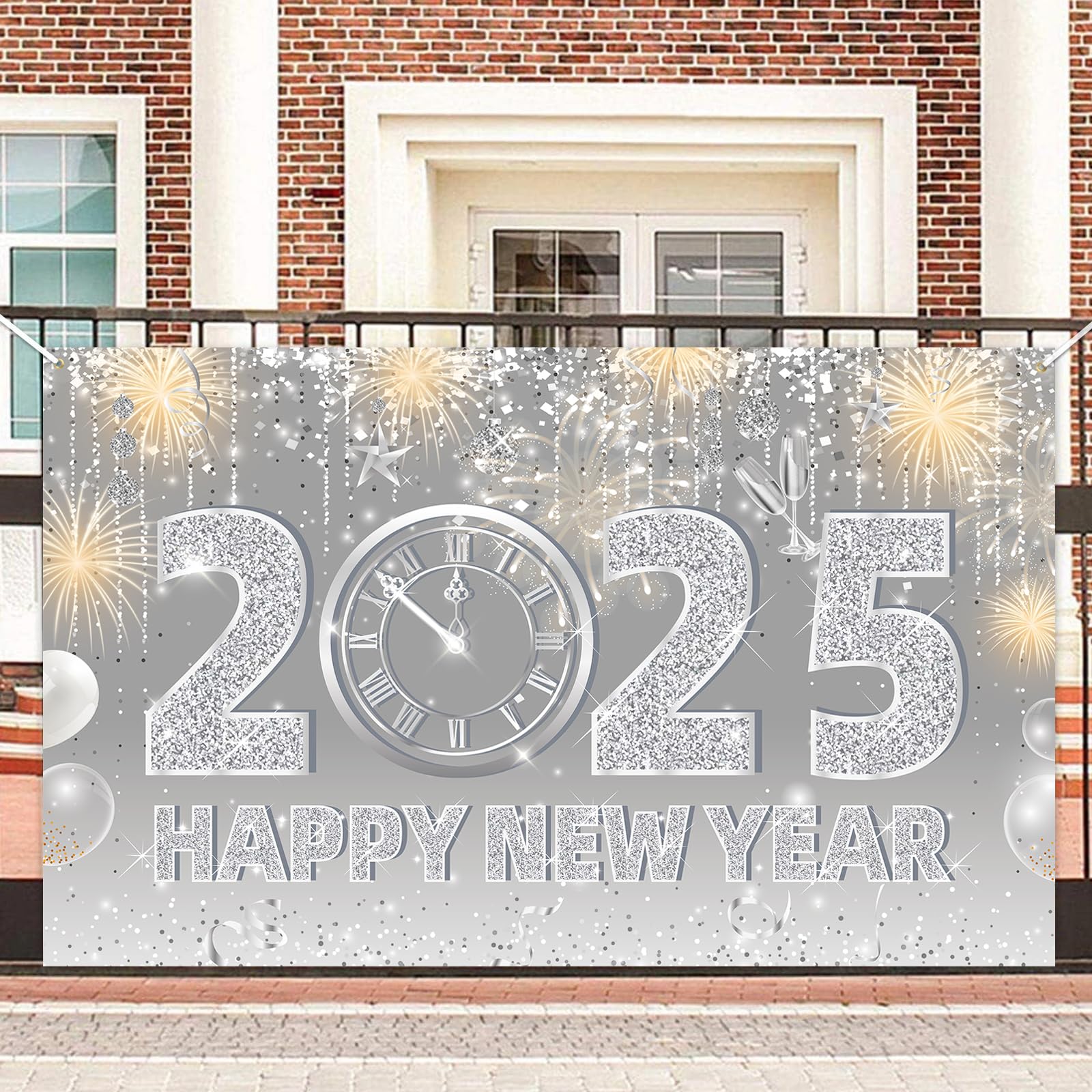 howaf-silvester-deko-banner-2025-silber-185x110cm-happy-new-year image 6