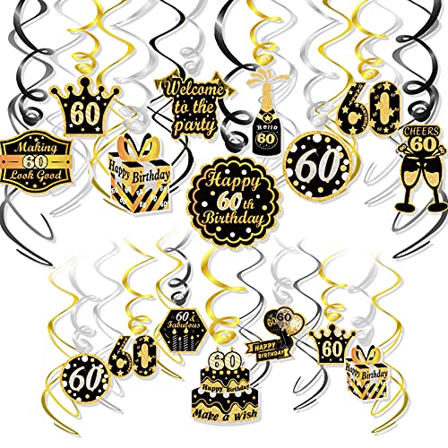 howaf-60-geburtstag-h-ngedeko-deckenh-nger-30-st-ck-schwarz-gold image 8