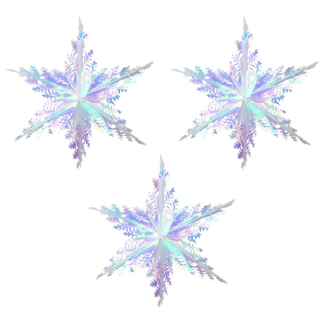 braveshine-party-decorations-schneeflocke-holografisch-40cm-3-st-ck image 1