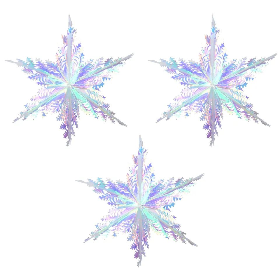 braveshine-party-decorations-schneeflocke-holografisch-40cm-3-st-ck image 1