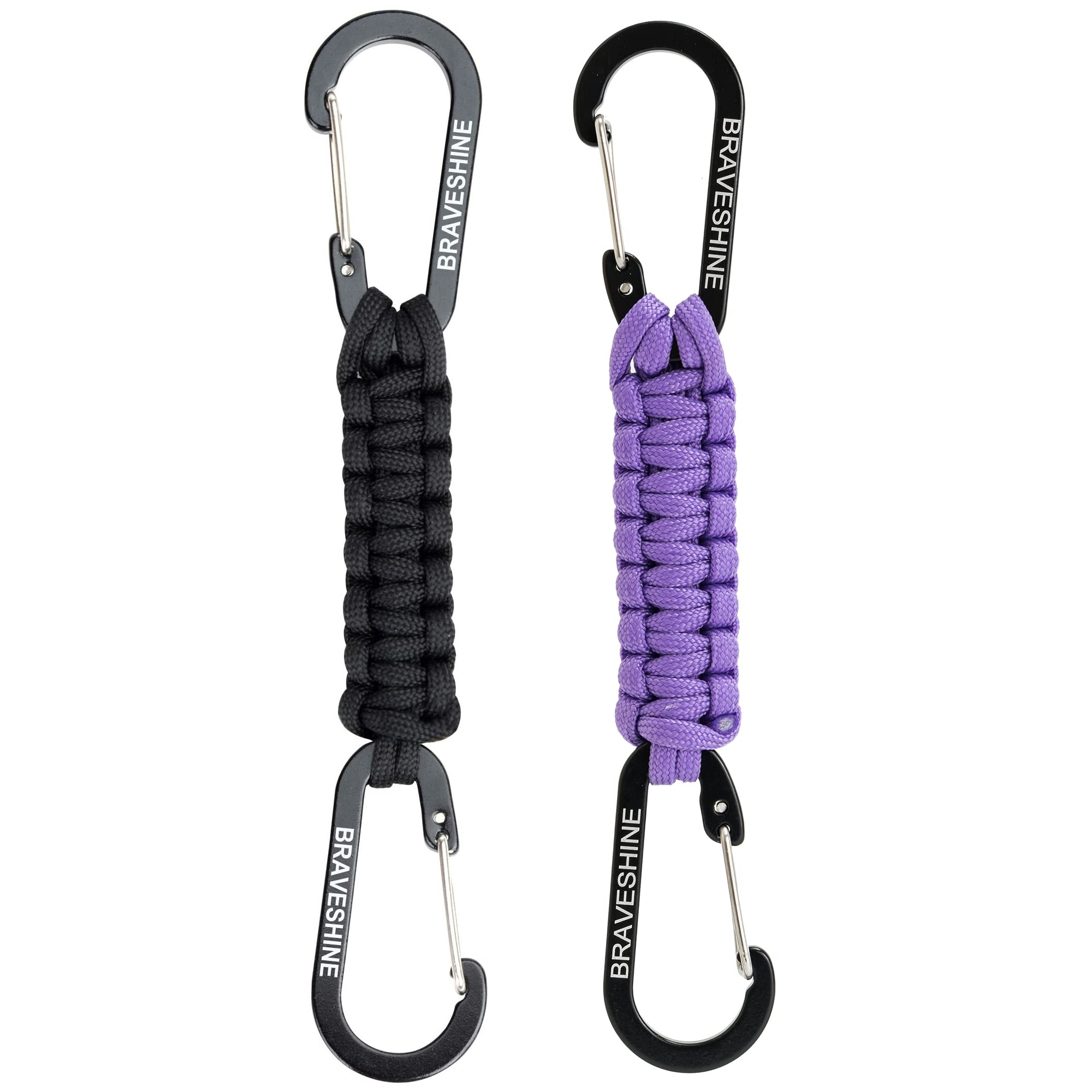braveshine-karabiner-schl-sselanh-nger-2x-schwarz-18-5cm image 8