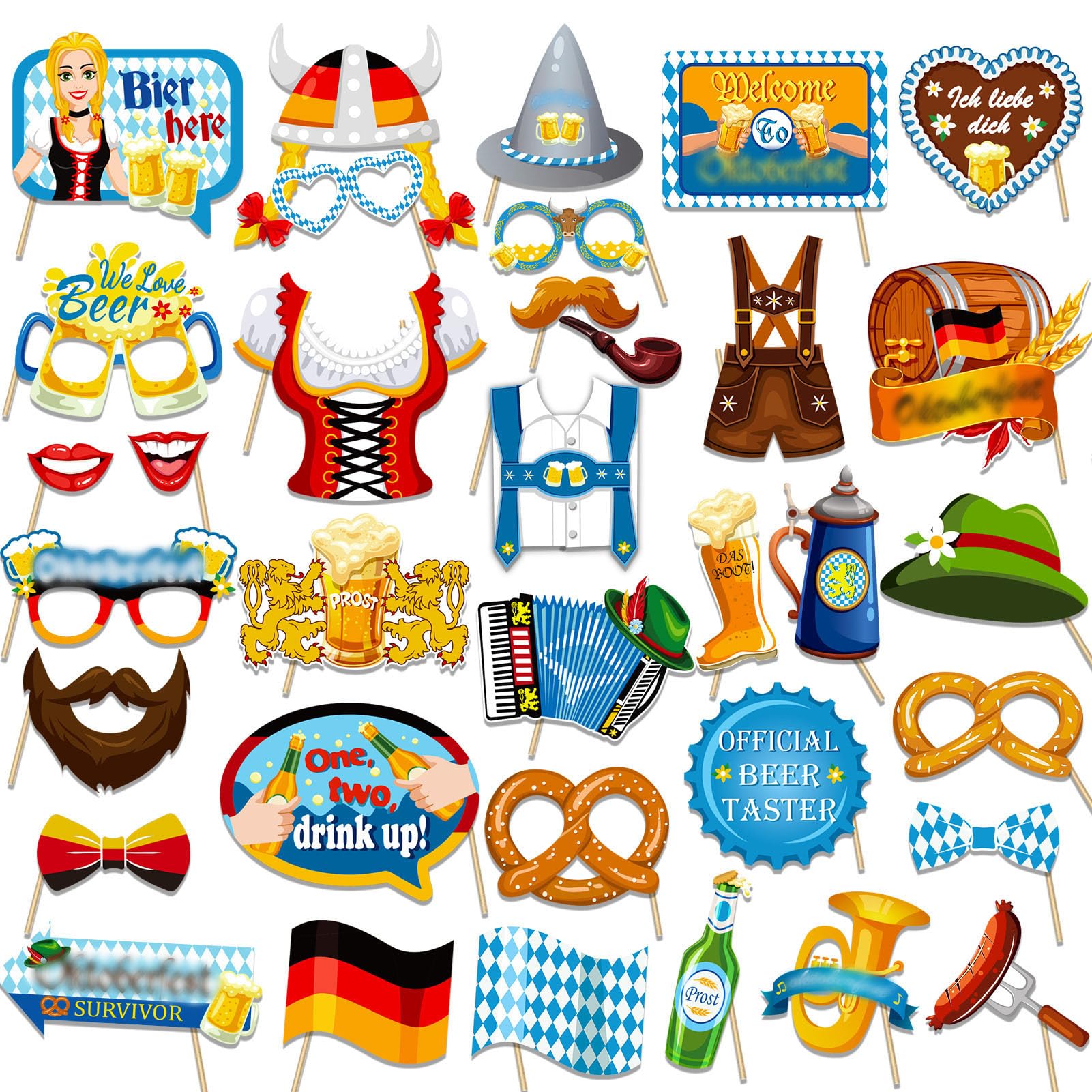 howaf-oktoberfest-foto-requisiten-35-st-ck-bayrisch-photo-booth image 1