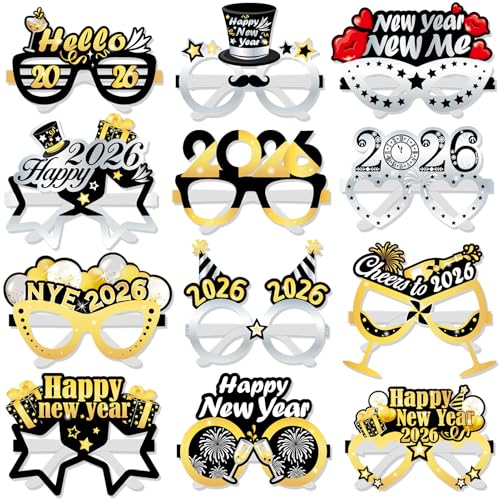 howaf-silvester-brille-2027-schwarz-gold-12-st-ck image 8