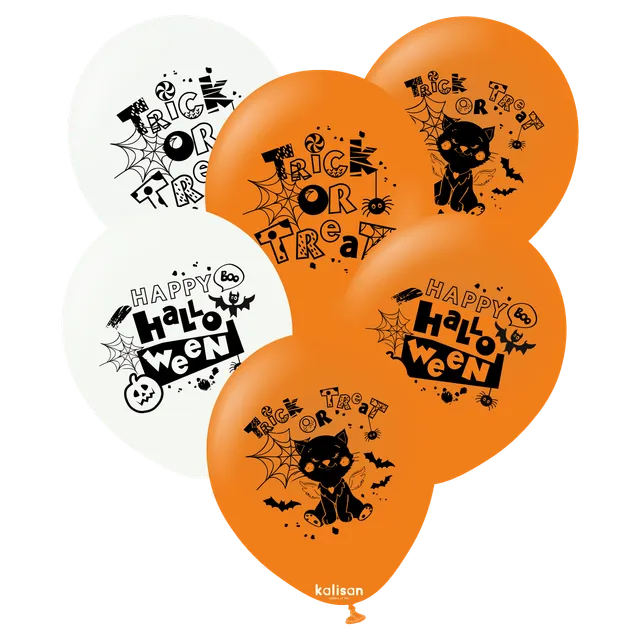 kalisan-halloween-trick-or-treat-luftballons-12-zoll-25-st-ck image 1