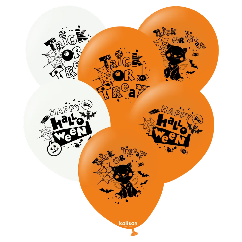 kalisan-halloween-trick-or-treat-luftballons-12-zoll-25-st-ck image 1