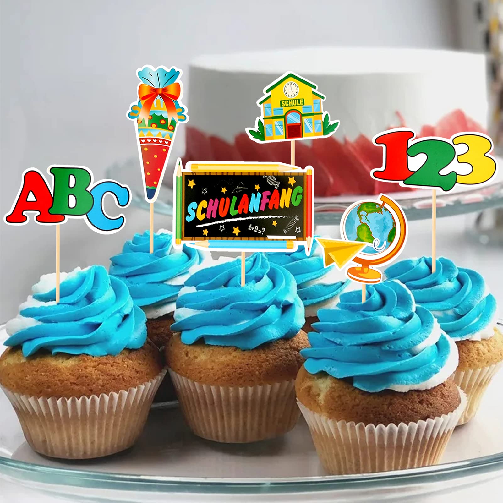 howaf-einschulung-cupcake-topper-tortendeko-12-st-ck-schulmotive image 4