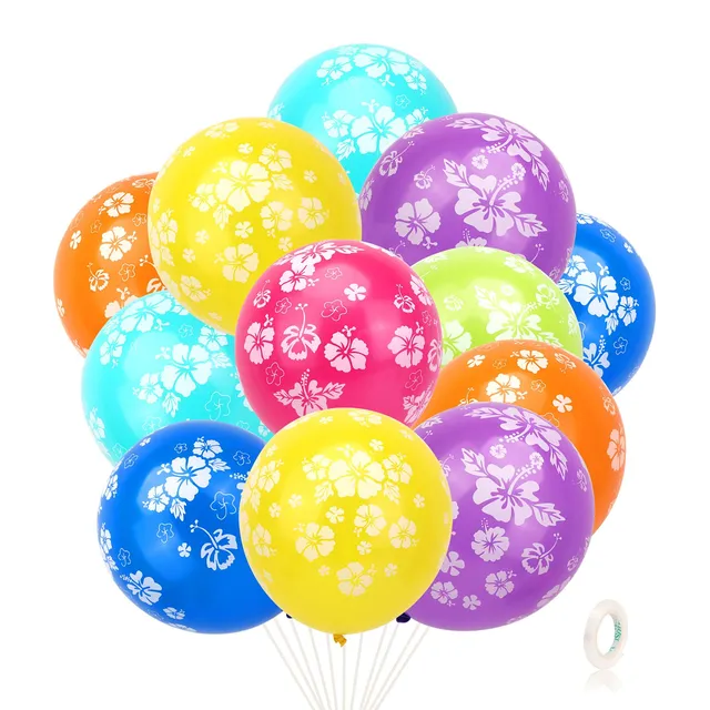 howaf-hawaii-luftballons-hibiskus-35-st-ck-latex-bunt-12-zoll image 1