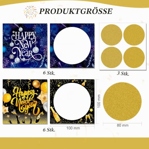 howaf-rubbelkarten-silvester-12-st-ck-happy-new-year-lose image 8