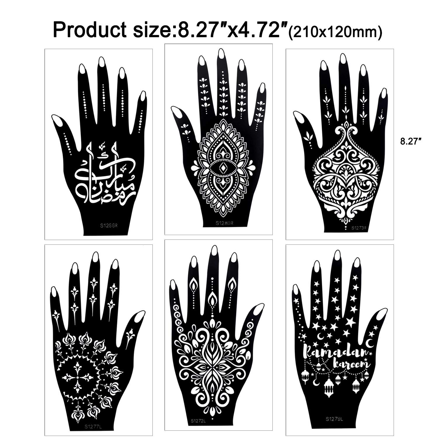 howaf-tattoo-schwarz-tempor-r-mandala-blume-8-blatt image 3