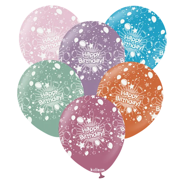 kalisan-birthday-theme-happy-birthday-retro-luftballons-25-st-ck image 1