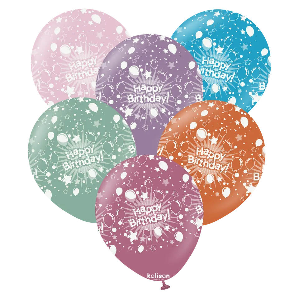 kalisan-birthday-theme-happy-birthday-retro-luftballons-25-st-ck image 1