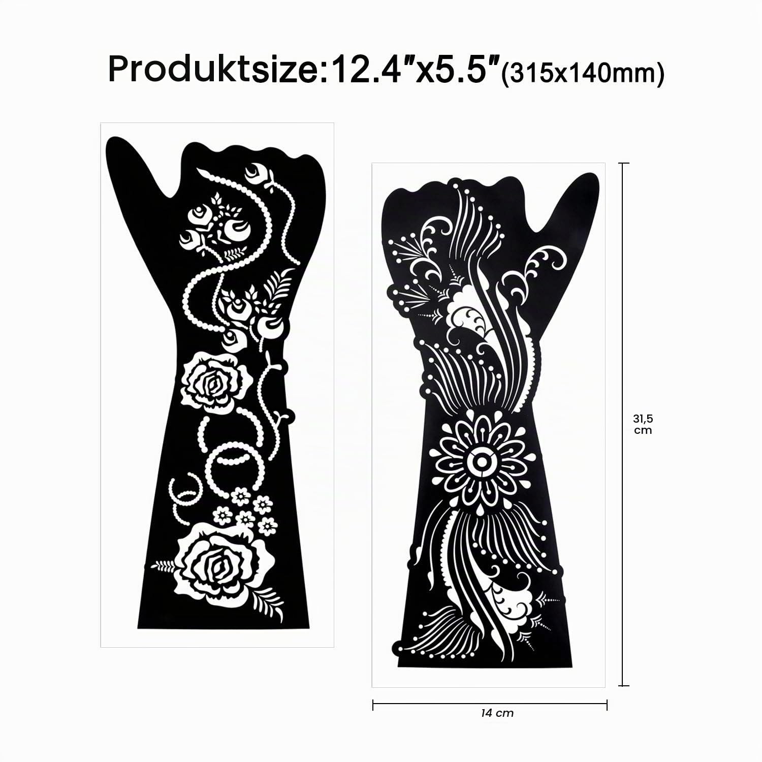howaf-tattoo-schwarz-tempor-r-mandala-blume-8-blatt image 4