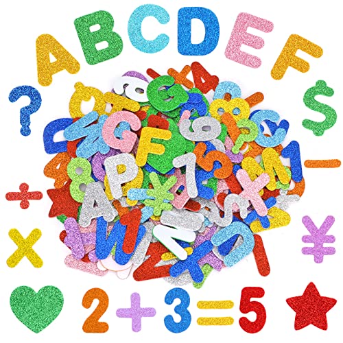 howaf-moosgummi-buchstaben-selbstklebend-glitzer-138-sticker image 8