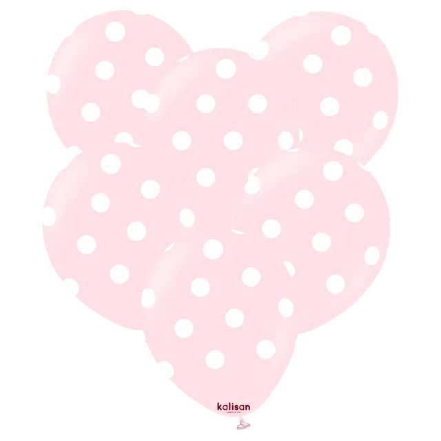 kalisan-party-theme-polka-dots-pink-luftballon-25er image 1