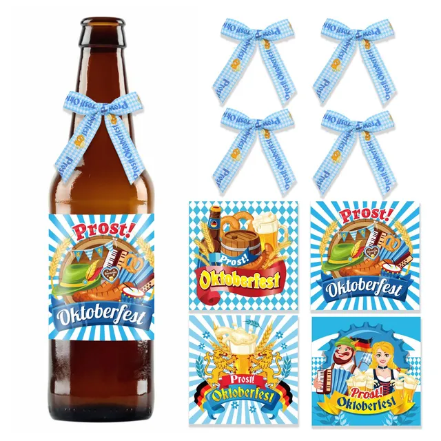 howaf-oktoberfest-flaschenetiketten-8-teilig-schleifen image 1