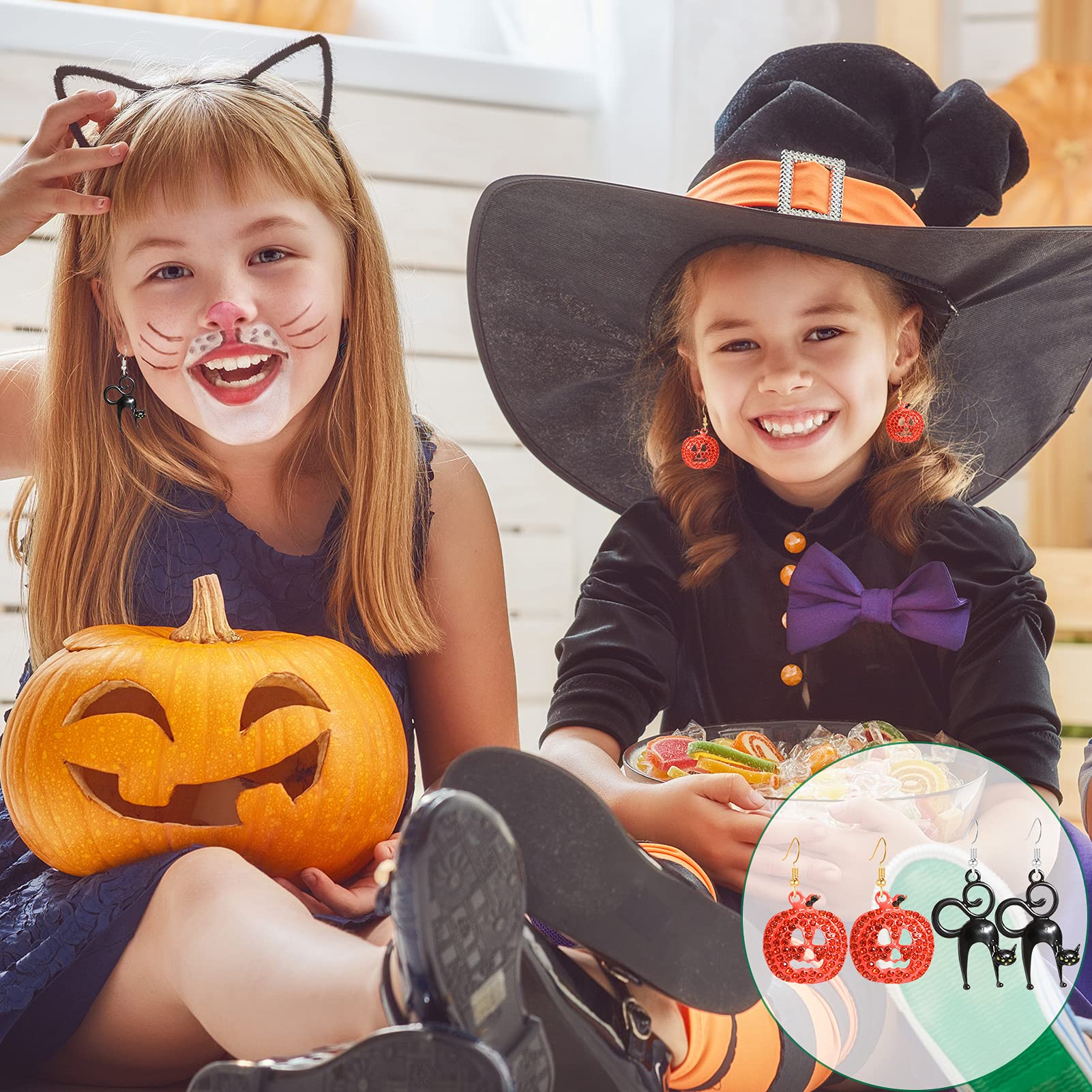 howaf-halloween-ohrringe-8-paare-k-rbis-geist-fledermaus-set image 7