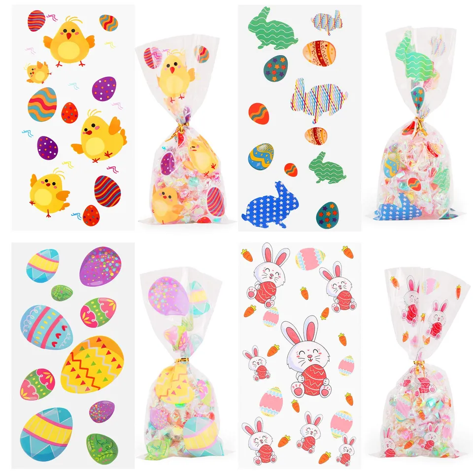 howaf-ostern-geschenkt-ten-200-st-ck-cellophan-hasen-k-ken image 1