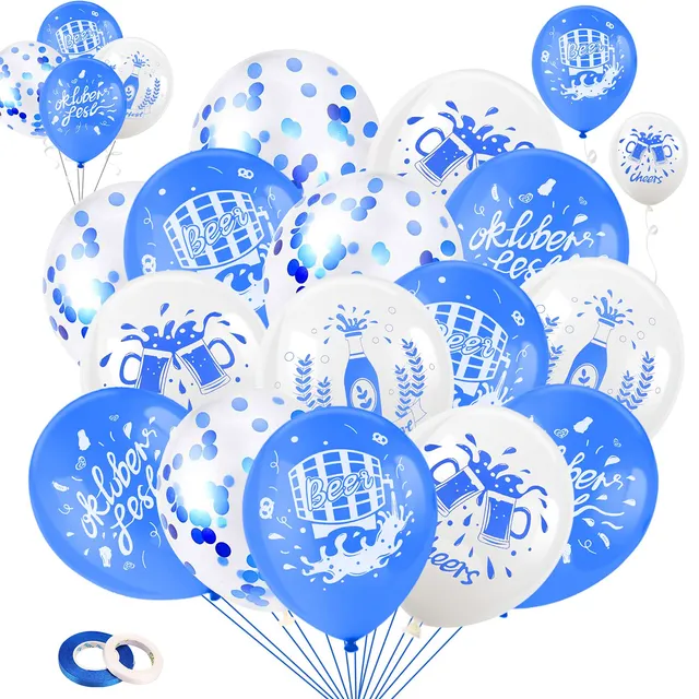 howaf-oktoberfest-deko-luftballons-wei-blau-30-teilig-latex image 1