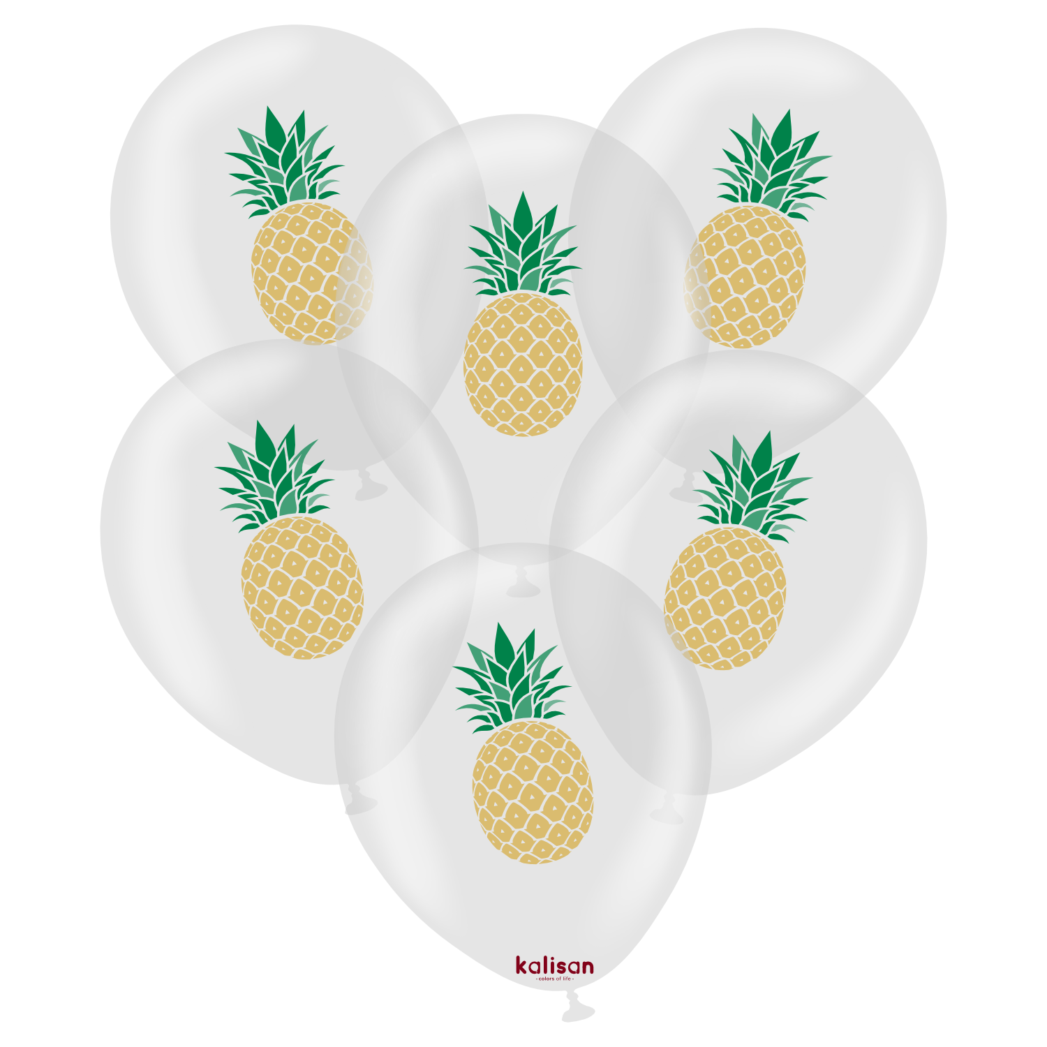 kalisan-fruits-ananas-luftballons-12-zoll-25-st-ck image 1