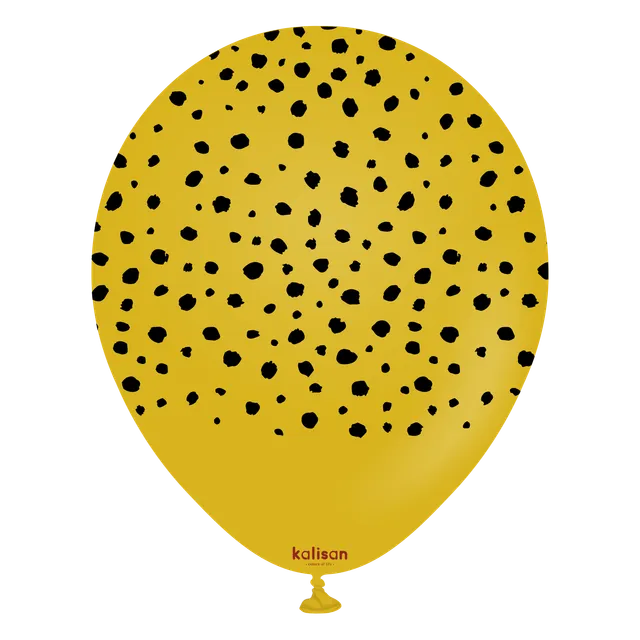 kalisan-safari-theme-cheetah-mustard-luftballons-12-zoll-25-st-ck-senf image 1