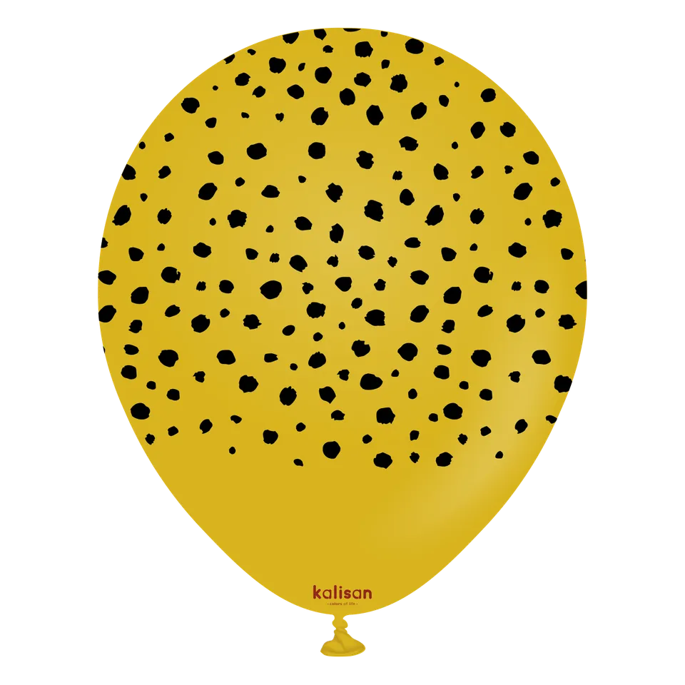 kalisan-safari-theme-cheetah-mustard-luftballons-12-zoll-25-st-ck-senf image 1