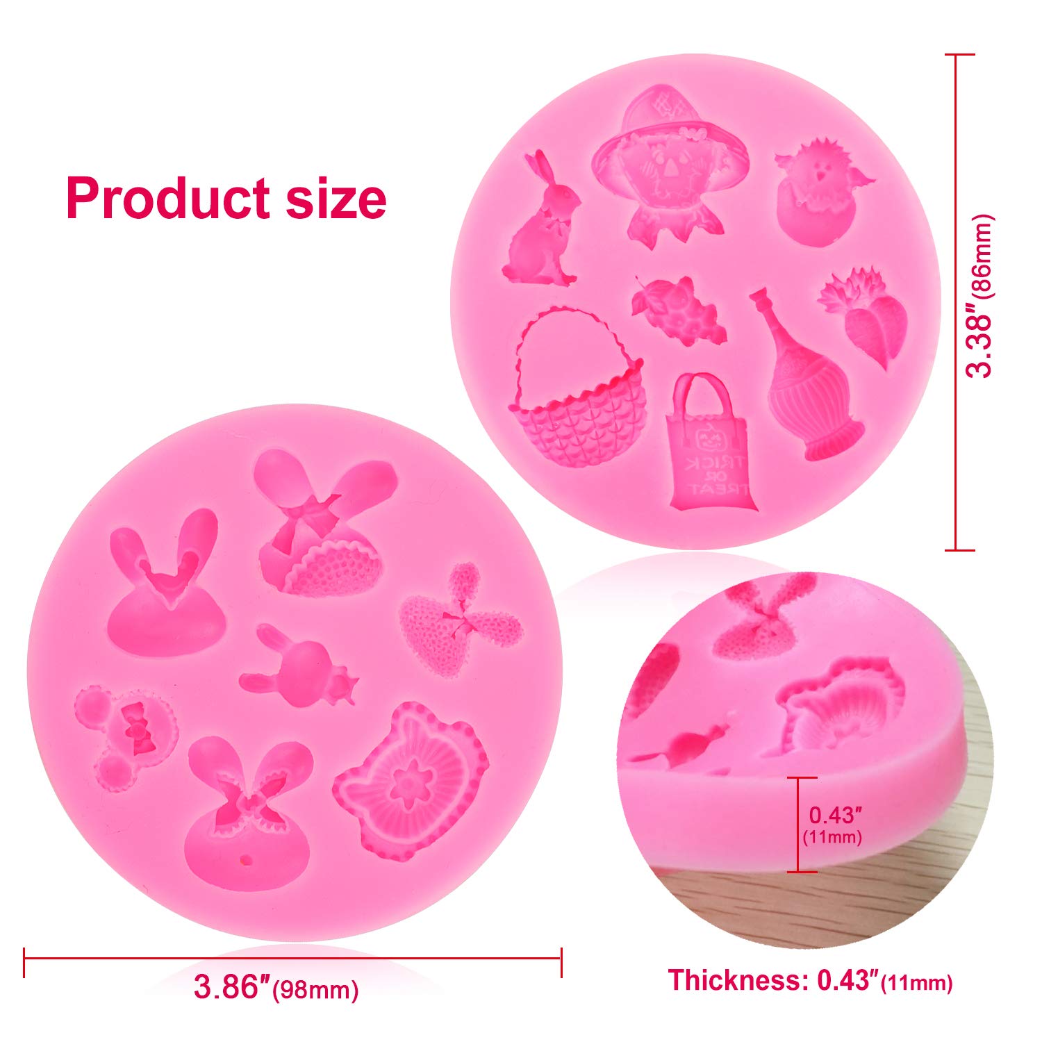 howaf-ostern-silikonform-set-4tlg-hase-ei-k-ken-f-r-fondant image 2