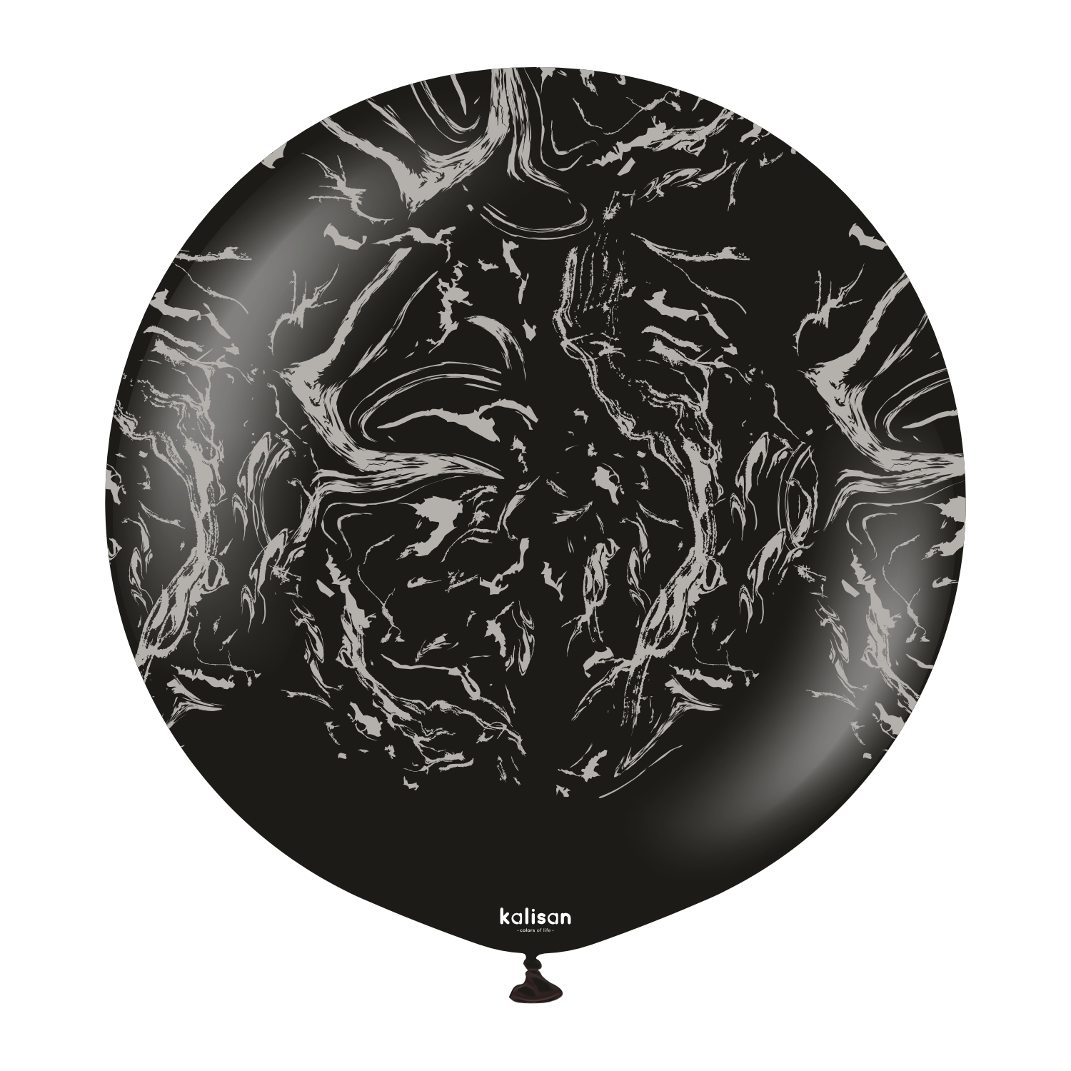 kalisan-nebula-black-luftballons-12-25-stk-schwarz-silber image 2