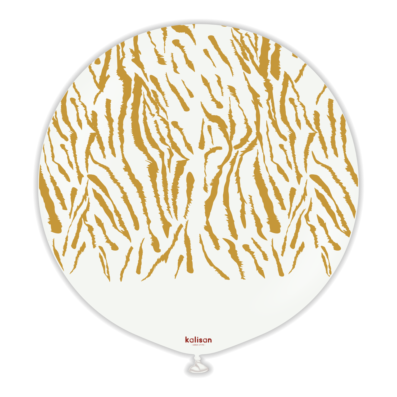 kalisan-safari-tiger-ballons-wei-gold-12-25-st-ck-latex image 2