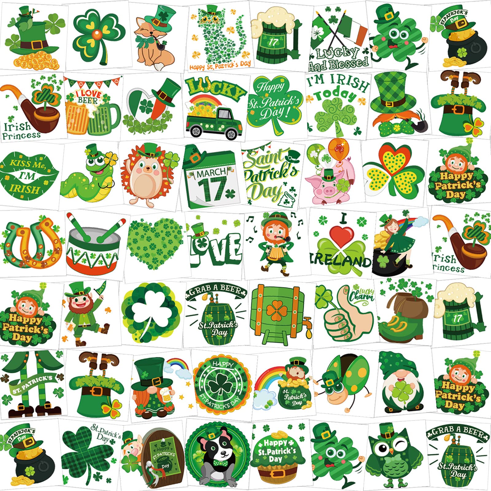 howaf-st-patricks-day-tattoos-leuchtend-96-st-ck image 1