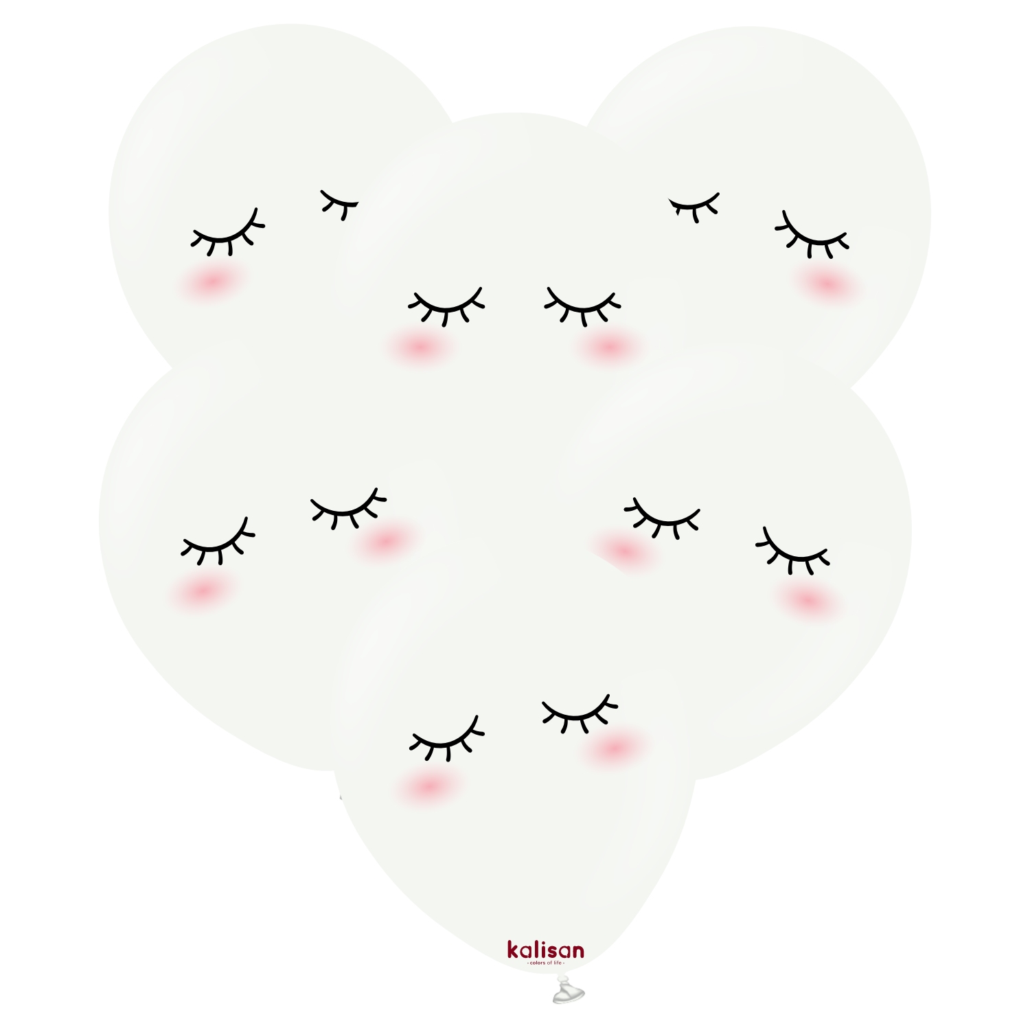 kalisan-birthday-cute-face-luftballons-25-st-ck-wei image 1