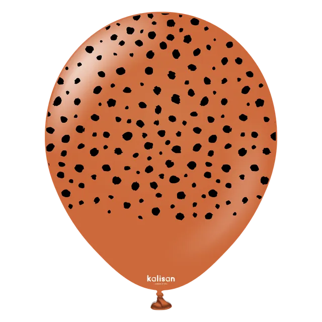 kalisan-safari-theme-cheetah-rust-orange-luftballons-25-st-ck-orange image 1