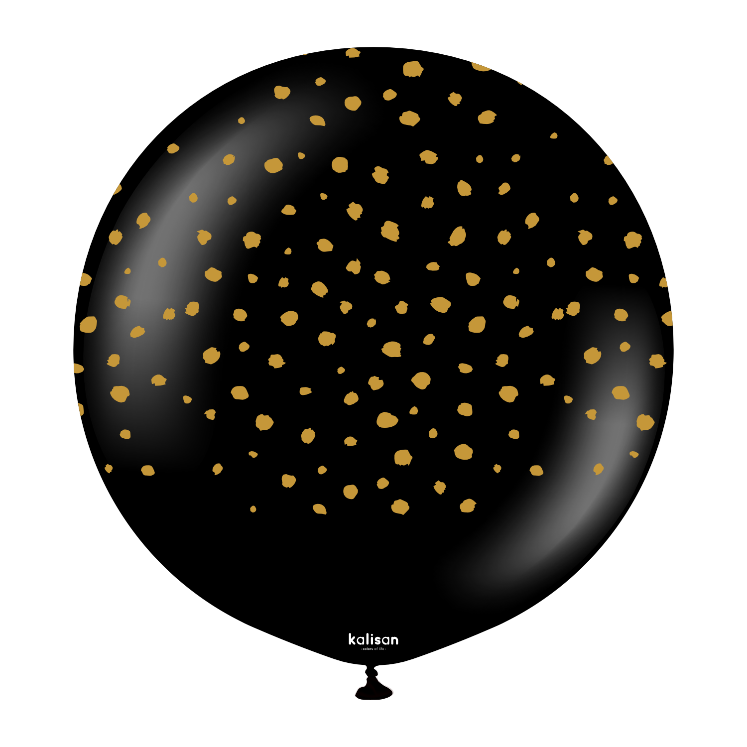 kalisan-safari-theme-cheetah-black-luftballons-25er-gold image 2