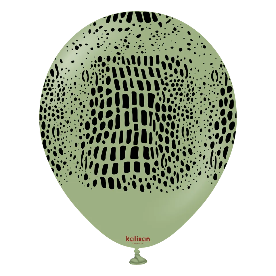 kalisan-safari-crocodile-luftballons-eucalyptus-12-zoll-25-st-ck image 1