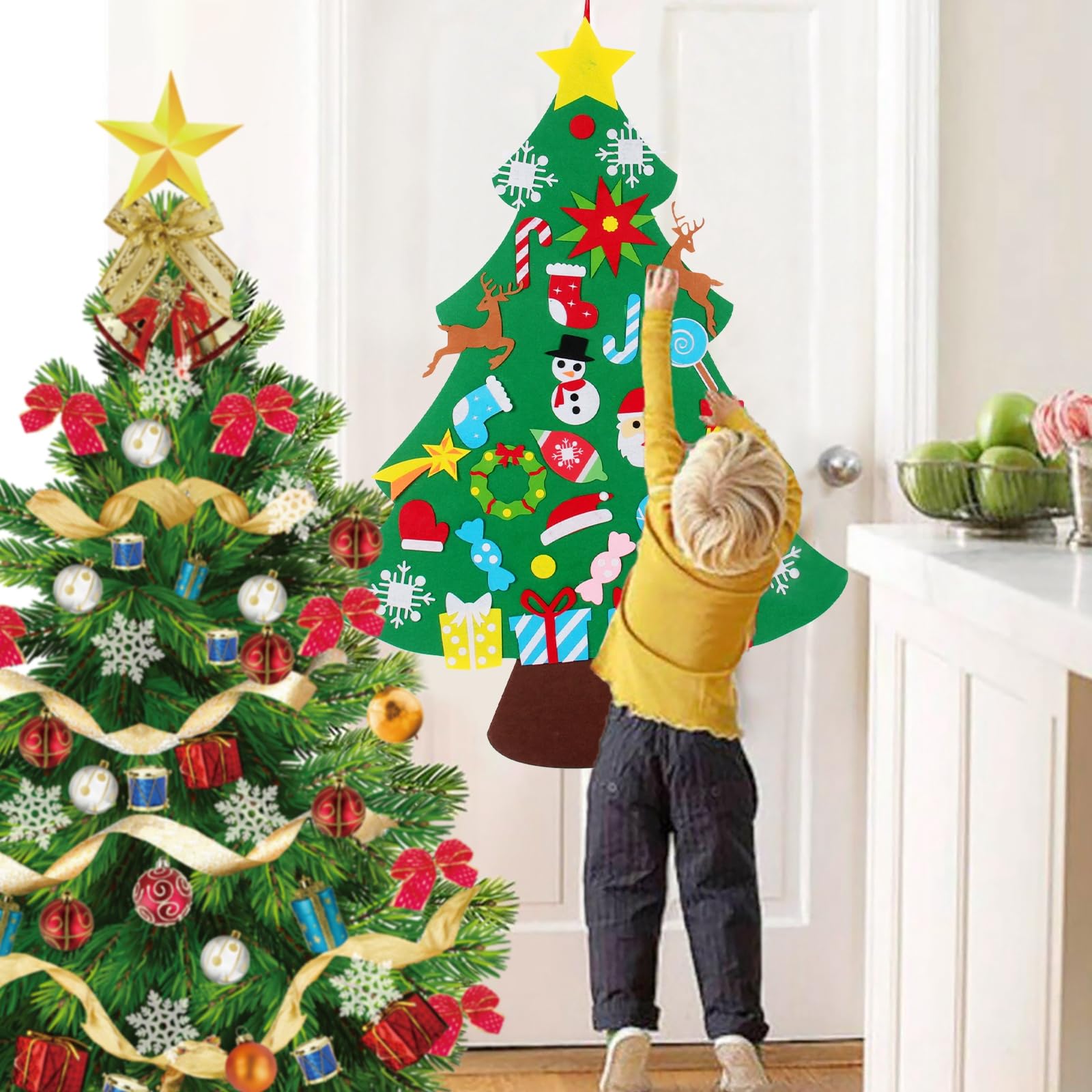 qifu-pappteller-filz-weihnachtsbaum-kinder-33-tlg-diy image 5