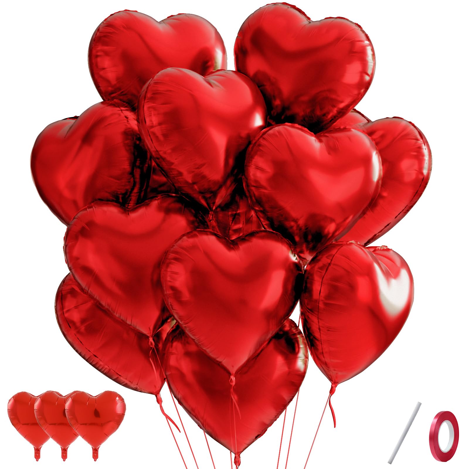 qifu-herzluftballons-rot-25er-set-18-zoll-folienballons image 1