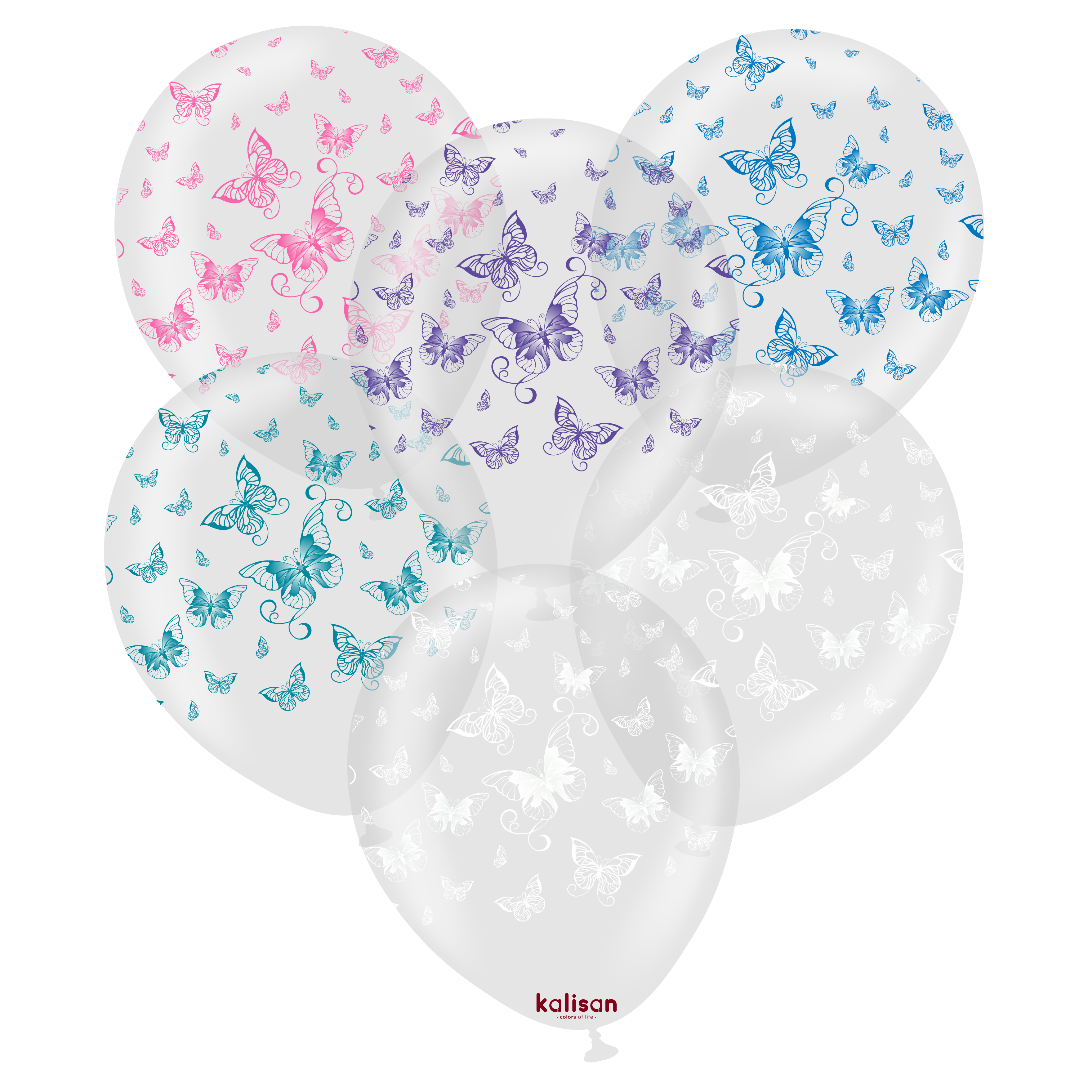 kalisan-animals-butterflies-luftballon-transparent-12-25-st-ck image 1