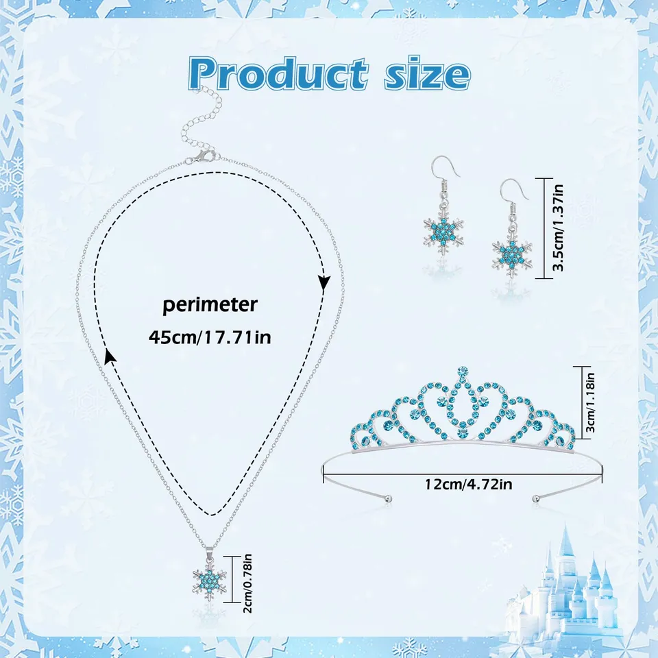 howaf-elsa-kost-m-damen-prinzessin-krone-handschuhe-schmuck-set image 1