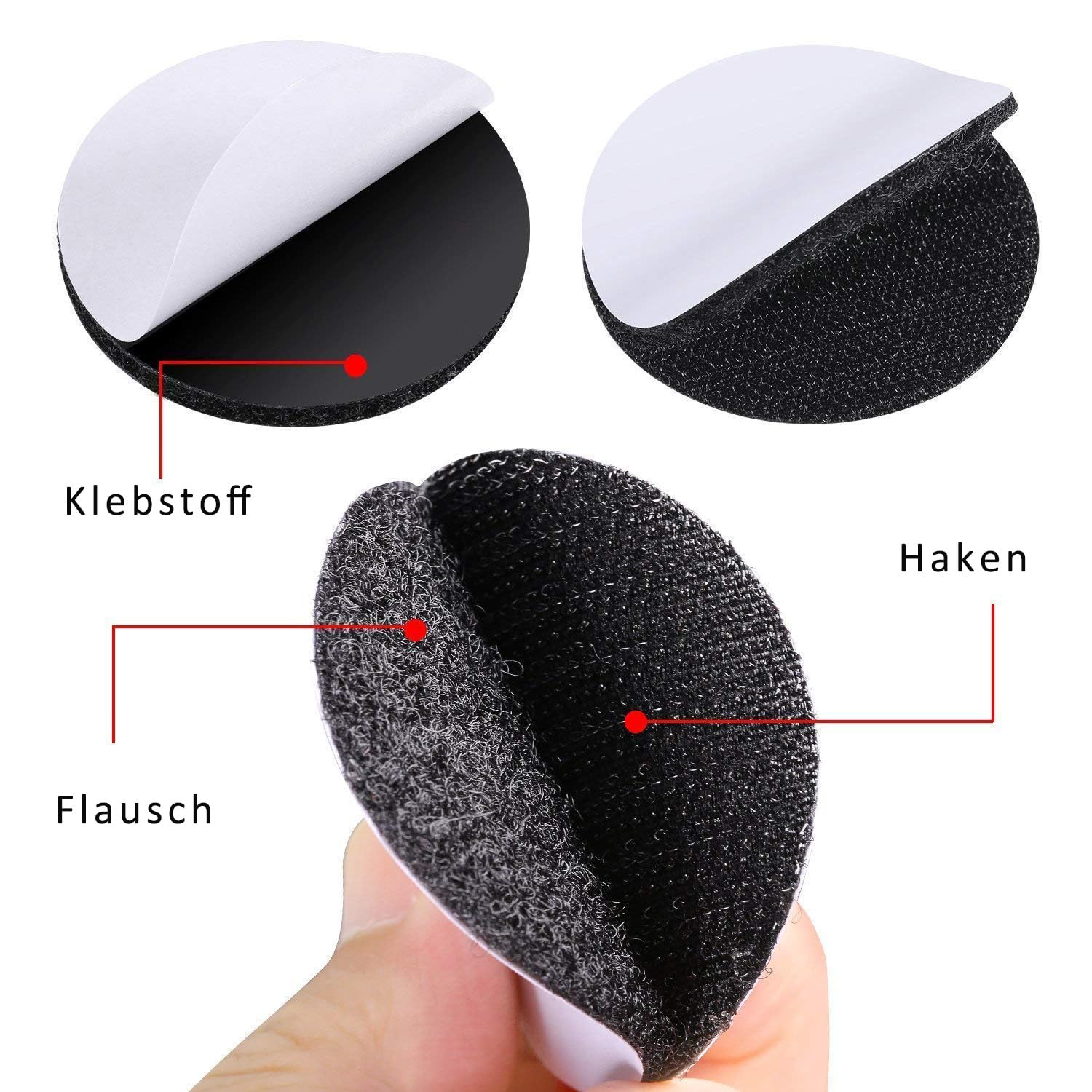 braveshine-hook-and-loop-klettband-schwarz-50mm-16-paar image 2