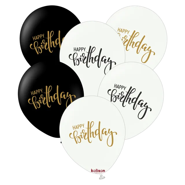 kalisan-birthday-theme-b-w-happy-birthday-luftballons-25st image 1