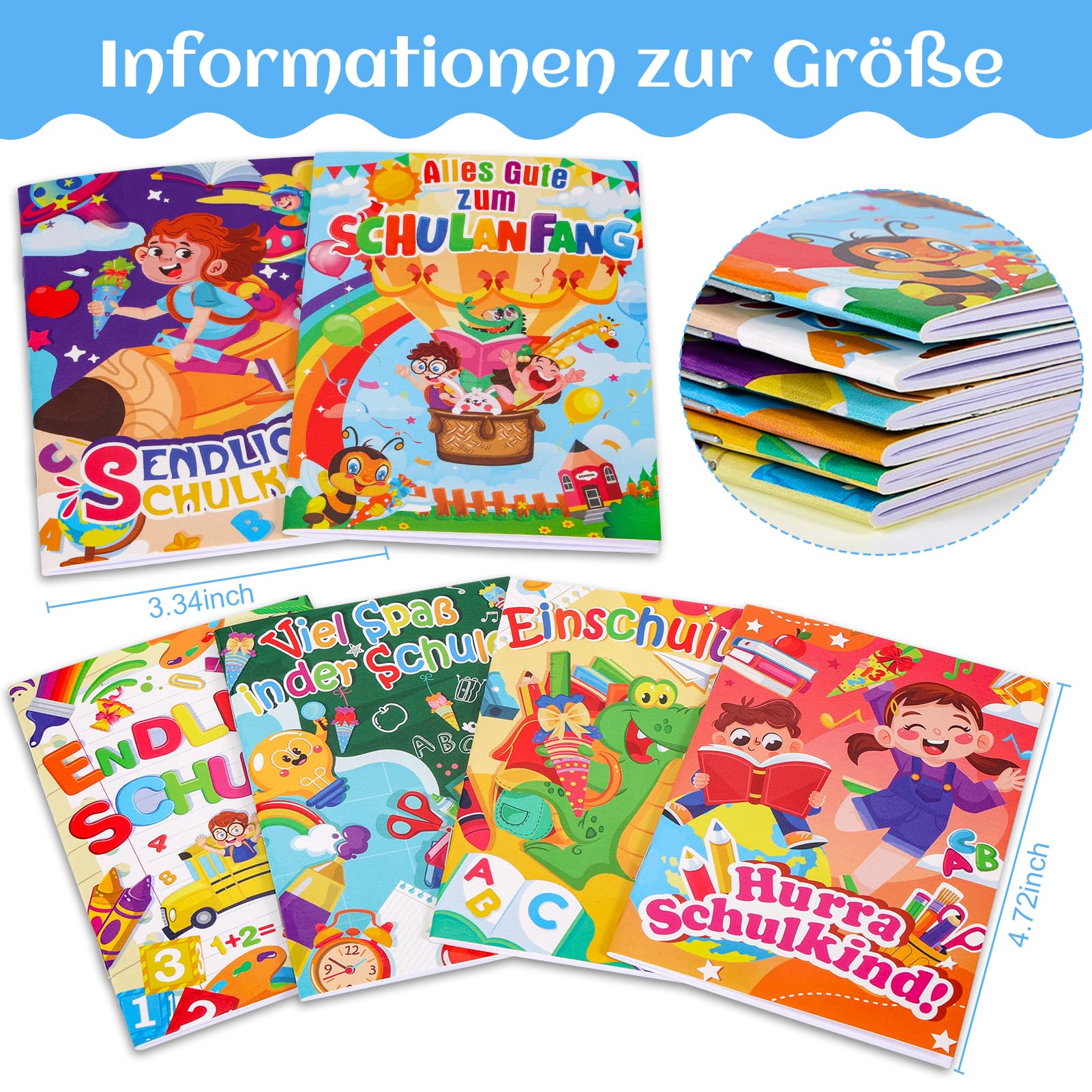 howaf-endlich-schulkind-set-24-tlg-notizbuch-bleistifte image 2